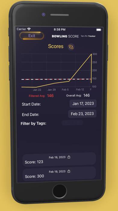 Bowling Score: Ten Pin Tracker App screenshot #2