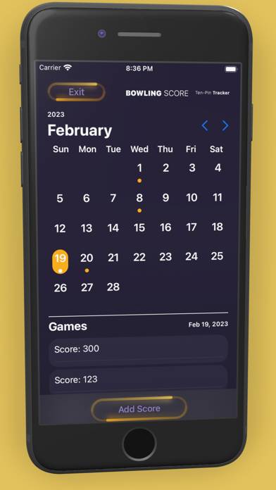 Bowling Score: Ten Pin Tracker App screenshot #3
