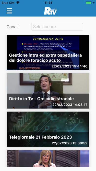 Reggio TV Schermata dell'app