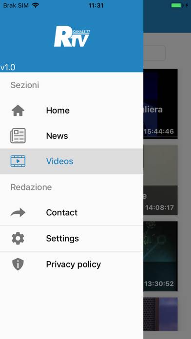 Reggio TV Schermata dell'app