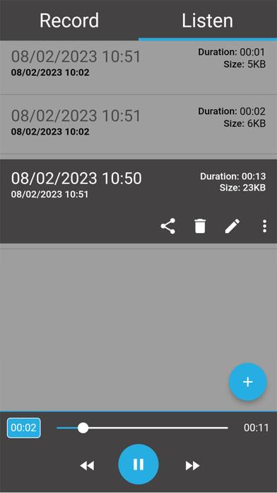 Quick Voice Recorder Pro Capture d'écran de l'application #3