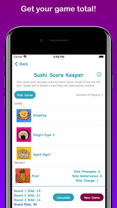 Sushi Go Score Keeper Captura de pantalla de la aplicación #6