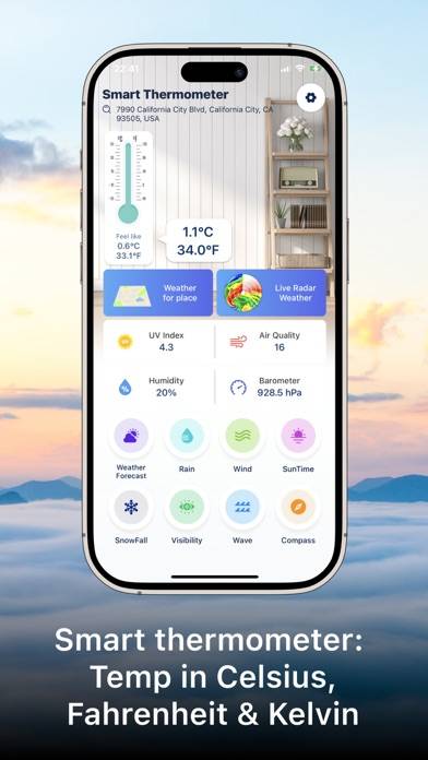 Thermometer- Check temperature Captura de pantalla de la aplicación #1