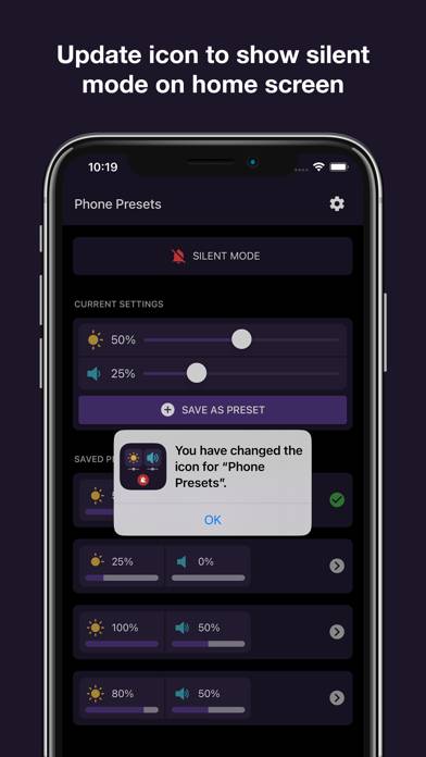 Phone Preset & Silent Detector Скриншот приложения #3