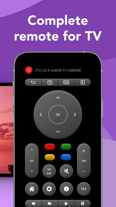 TV Remote: Universal Control ◦ Schermata dell'app #2