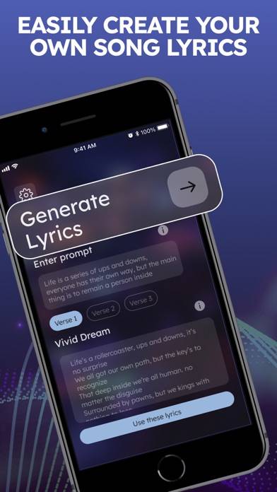 AI Cover & Music Generator App skärmdump