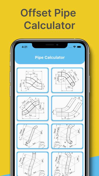 Offset Pipe Calculator Capture d'écran de l'application #1