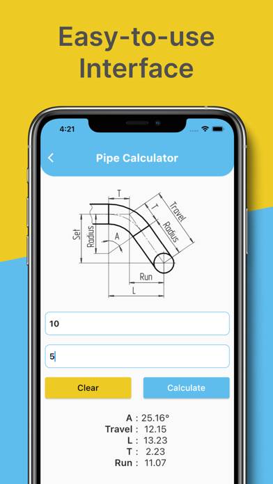 Offset Pipe Calculator App screenshot #5