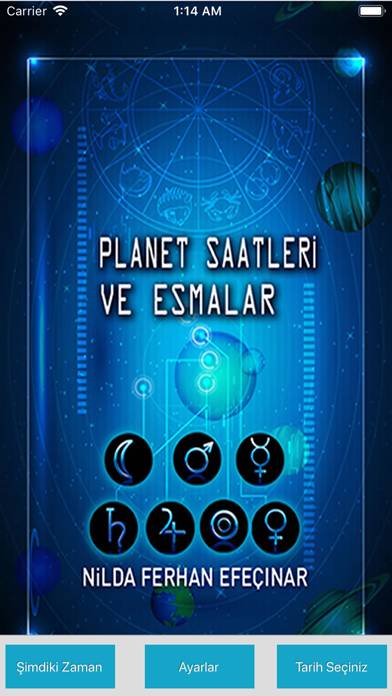 Esmalar ve Planet Saatleri ekran görüntüsü