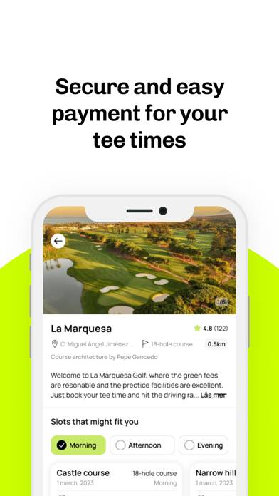 Fade | Book Golf Tee Times App skärmdump #5