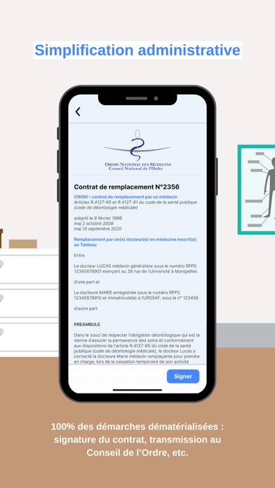 Swing : remplacements médicaux Capture d'écran de l'application