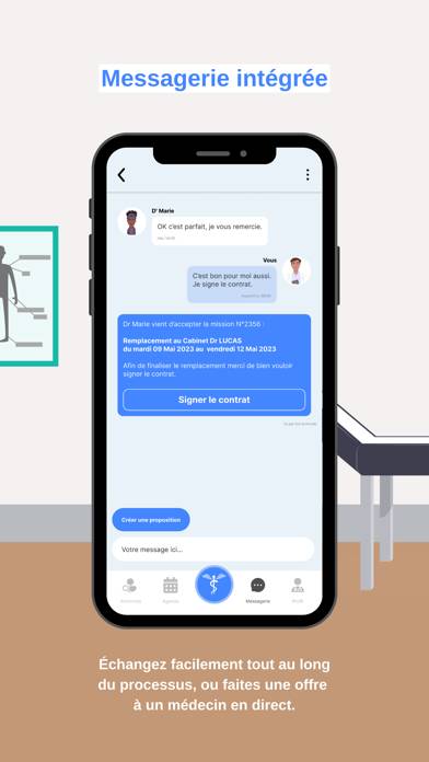 Swing : remplacements médicaux Capture d'écran de l'application