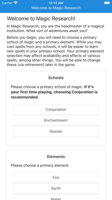 Magic Research App skärmdump #1