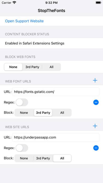 StopTheFonts App-Screenshot #1