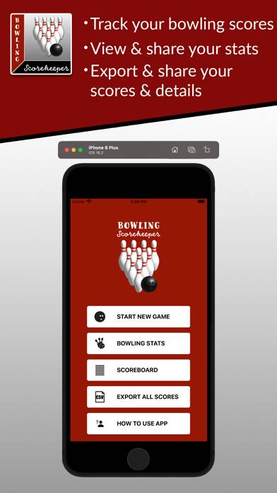 Bowling Scorekeeper App screenshot #1