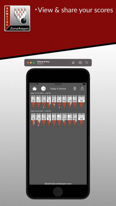 Bowling Scorekeeper App screenshot #3