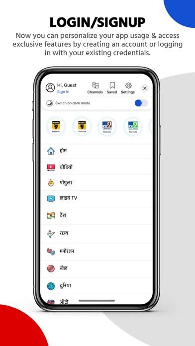 TV9 News App: LIVE TV & News Schermata dell'app