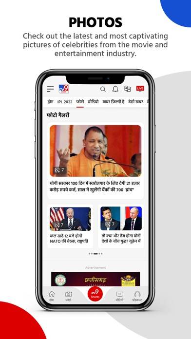 TV9 News App: LIVE TV & News Schermata dell'app