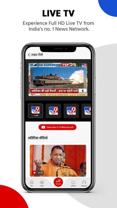 TV9 News App: LIVE TV & News Schermata dell'app