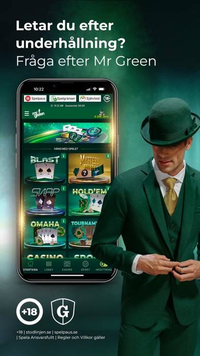Mr Green - Svenska Poker Spel
