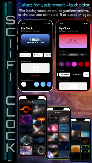 Sci-Fi Clock Schermata dell'app #2