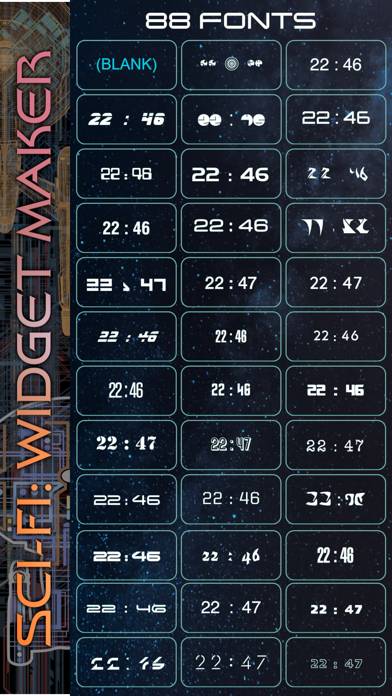 Sci-Fi: Widget Maker App-Screenshot