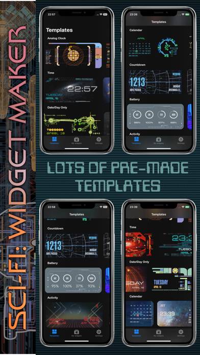 Sci-Fi: Widget Maker App-Screenshot