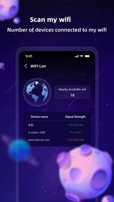 WiFi Planet App skärmdump