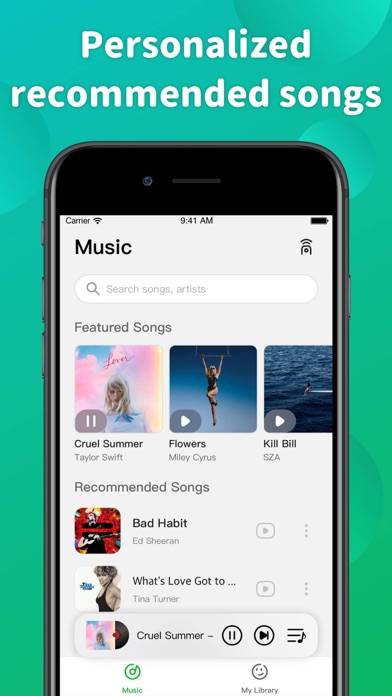 Music Player Cloud Search Song App screenshot #3
