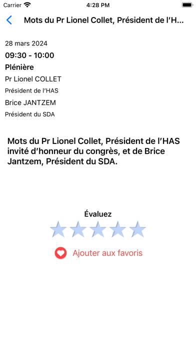 CongrèsDesAudioprothésistes Capture d'écran de l'application