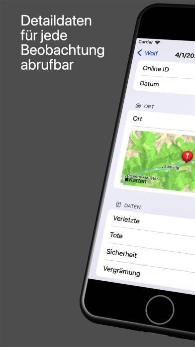 Grossraubtiere Graubünden App-Screenshot #3