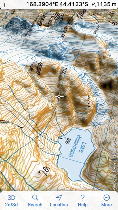 3D Map New Zealand App-Screenshot