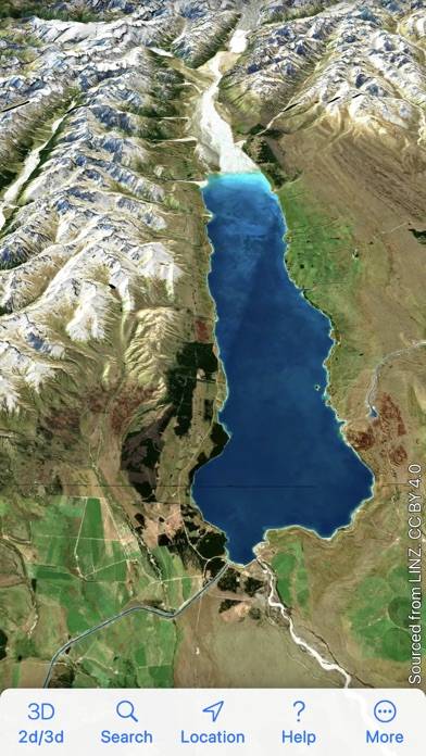 3D Map New Zealand App-Screenshot