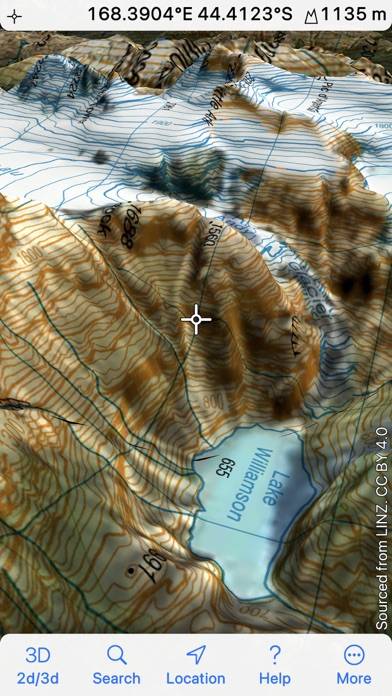 3D Map New Zealand App-Screenshot