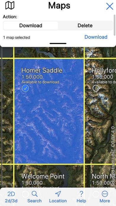 3D Map New Zealand App-Screenshot