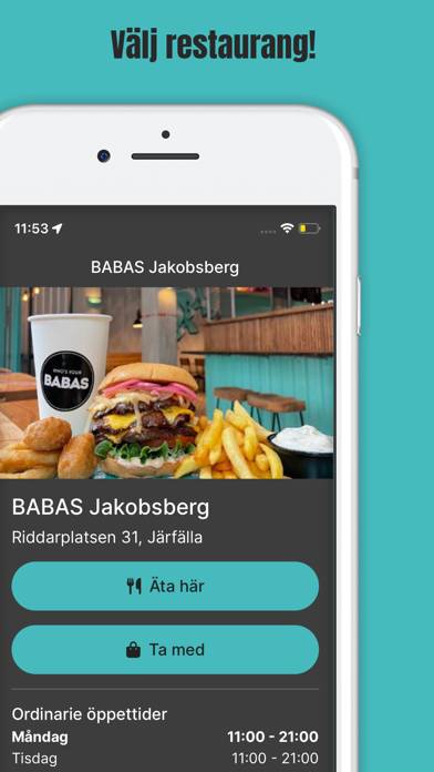 BABAS Burgers App screenshot #2