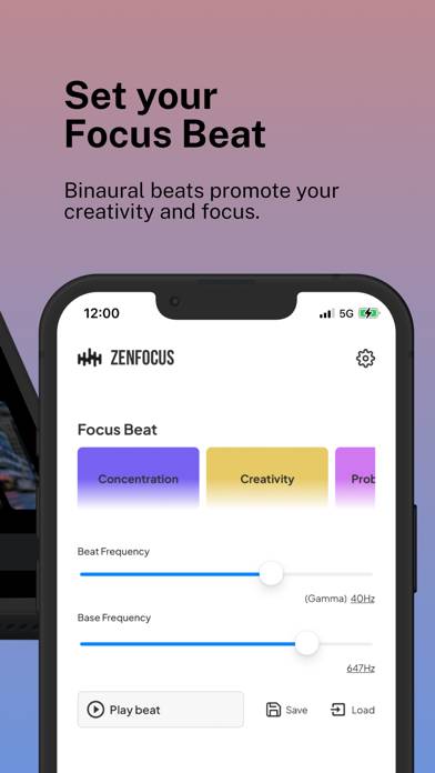 ZenFocus: Focus,Binaural beats App screenshot #3