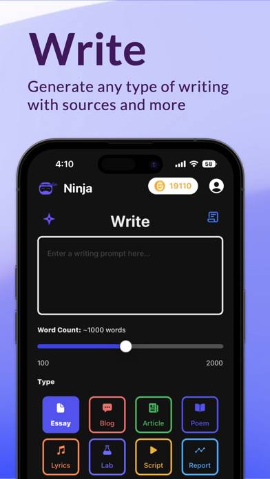 Ninja App screenshot #4