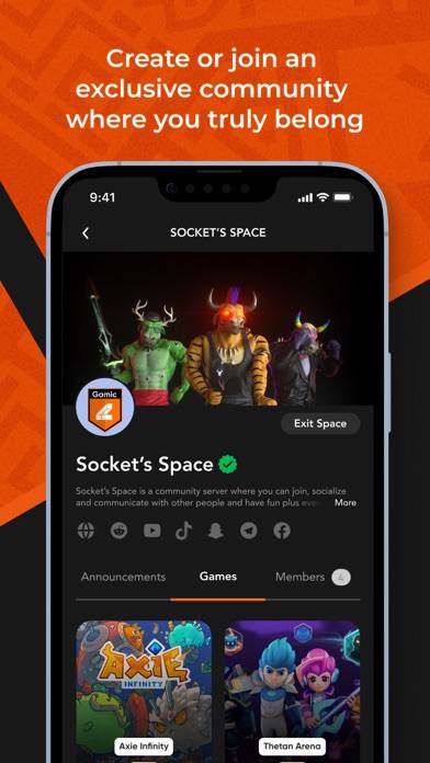 Gamic: Spaces, Chat & Connect Captura de pantalla de la aplicación #6