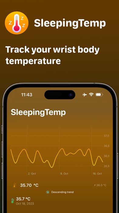 SleepingTemp Captura de pantalla de la aplicación #1