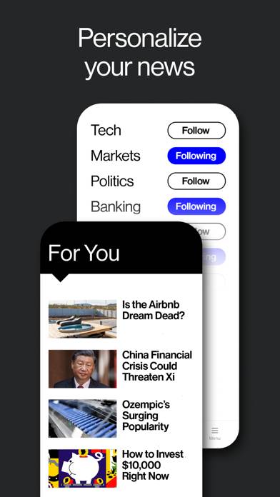 Bloomberg: Business News Daily Captura de pantalla de la aplicación #6