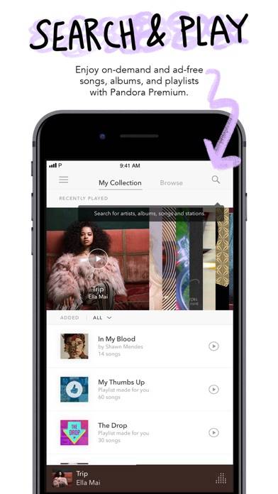Pandora: Music & Podcasts Uygulama ekran görüntüsü #6