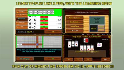 Blackjack 21 Pro Multi-Hand App screenshot #4
