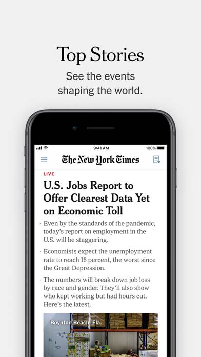 The New York Times App skärmdump #1