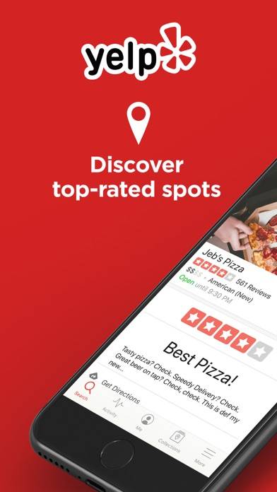 Yelp: Food, Delivery & Reviews App skärmdump #1