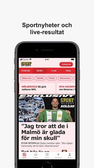 Aftonbladet Nyheter App skärmdump #4