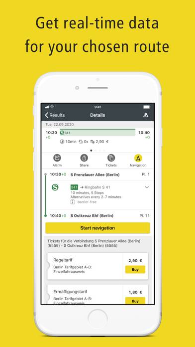 BVG Fahrinfo: Routes & Tickets App-Screenshot #4