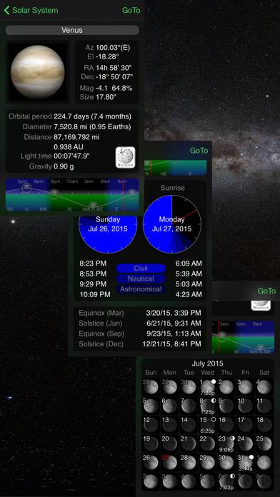 GoSkyWatch Planetarium Captura de pantalla de la aplicación #4