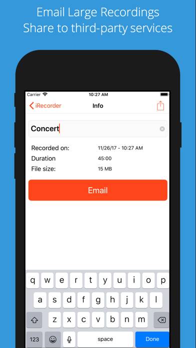 IRecorder Pro Audio Recorder Captura de pantalla de la aplicación #5