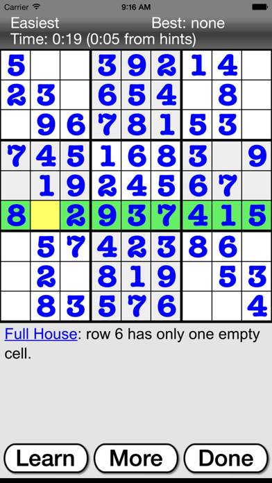 :) Sudoku plus Скриншот приложения #3